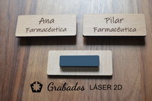 Cargar imagen en el visor de la galería, Placa identificativa con imán