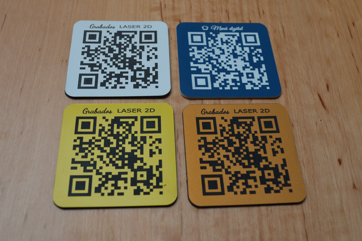 Placa Qpr Placas QR plástico – Grabados láser 2D